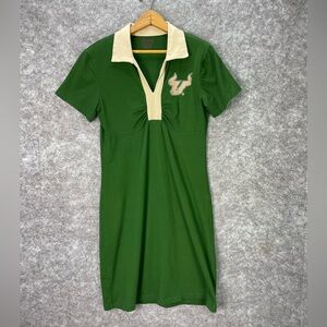 USF South Florida Bulls Dress Womens Green NCAA Football Klutch Short Sleeve